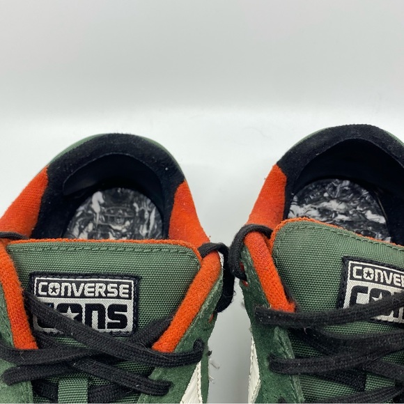 Converse Cons Suede Retro 80's Lace Up Green Black Low Top Sneakers SZ 8 - Picture 14 of 14